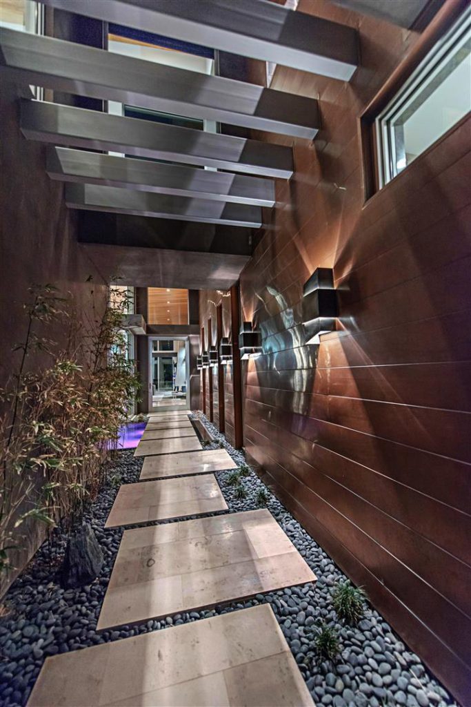 luxury custom home las vegas exterior entrance