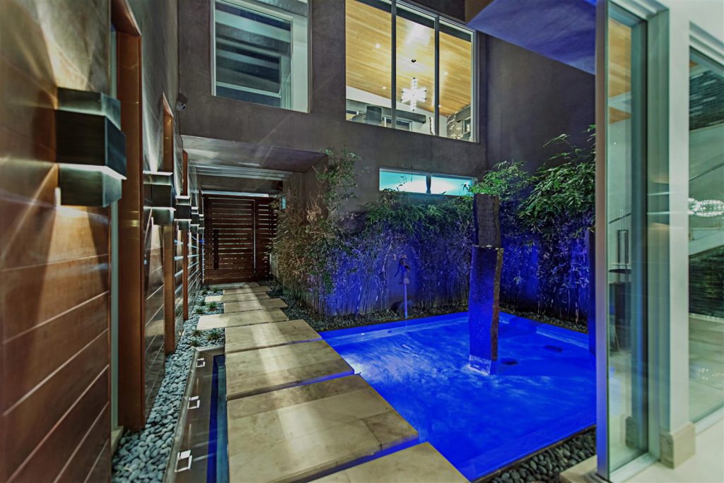 luxury custom home las vegas exterior entryway