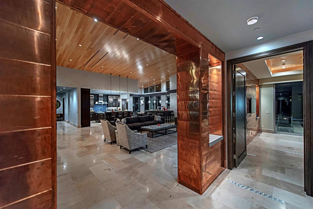luxury custom home las vegas interior hallway