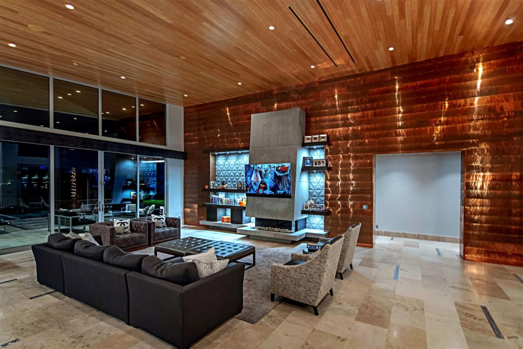 luxury custom home las vegas interior living room