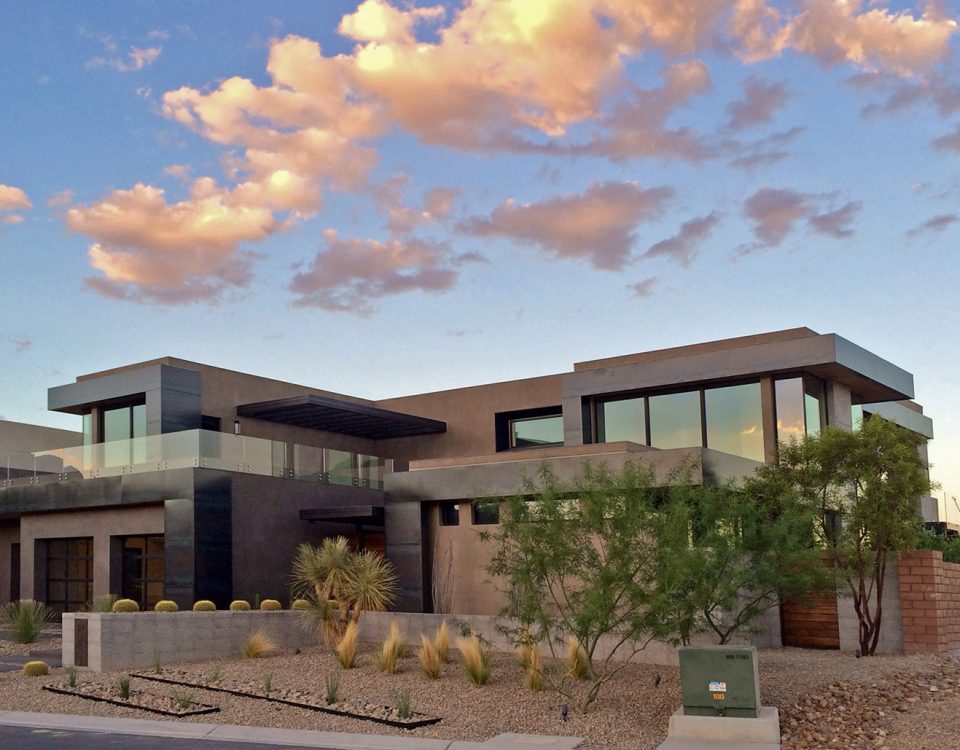 luxury custom home las vegas exterior entrance