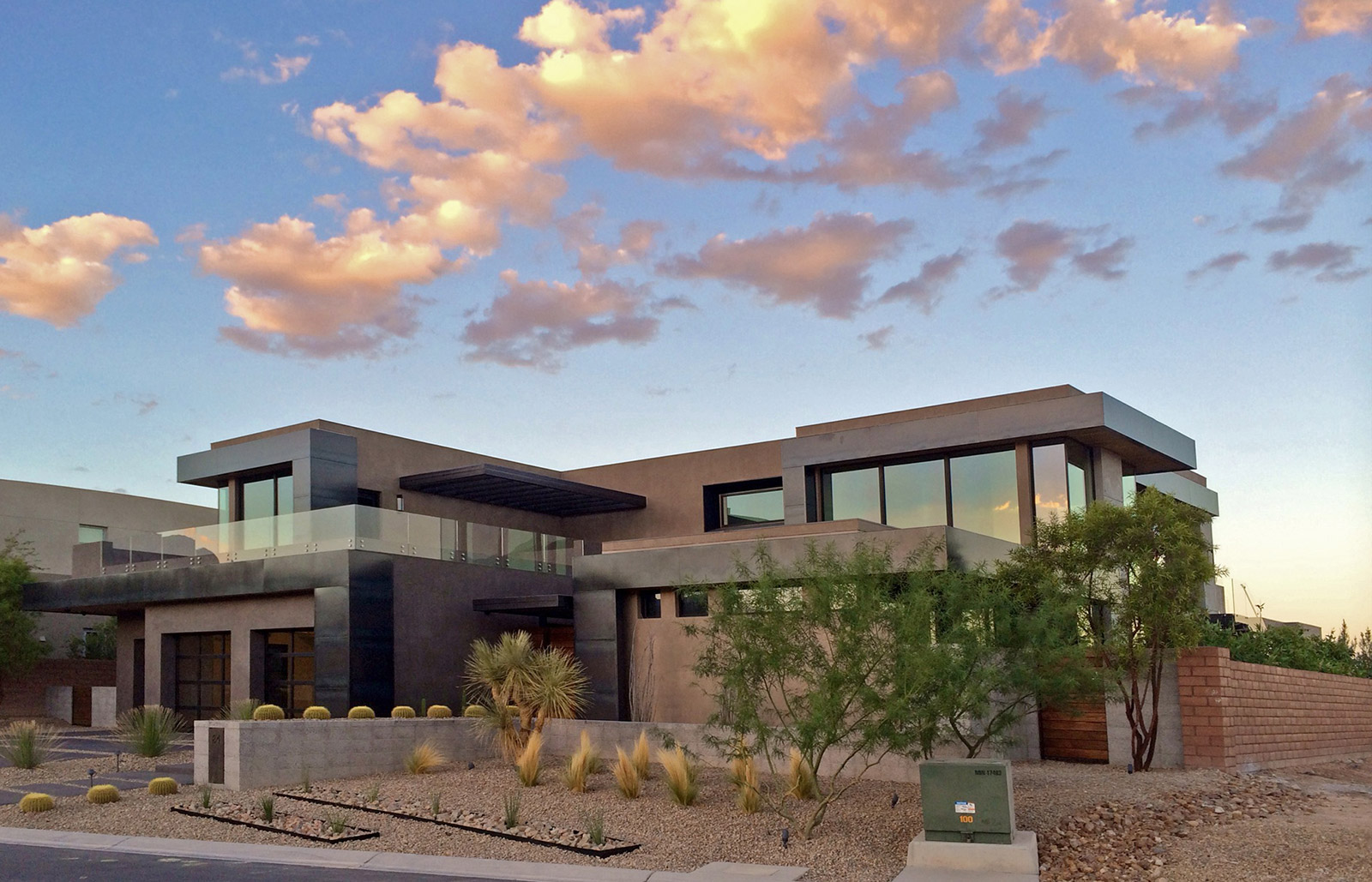 luxury custom home las vegas exterior entrance