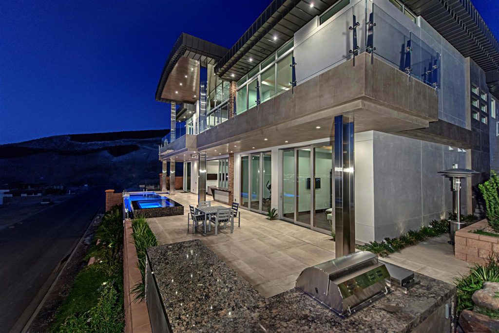 luxury custom home las vegas exterior pool