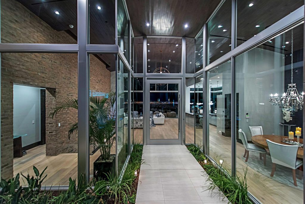 luxury custom home las vegas exterior entryway