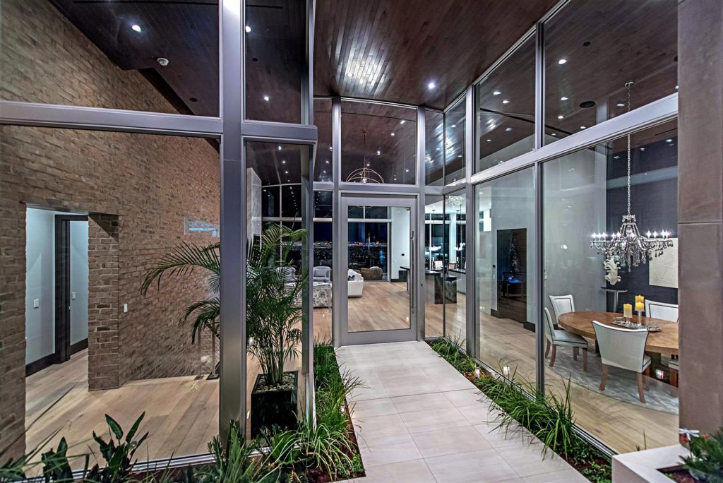 luxury custom home las vegas exterior entryway