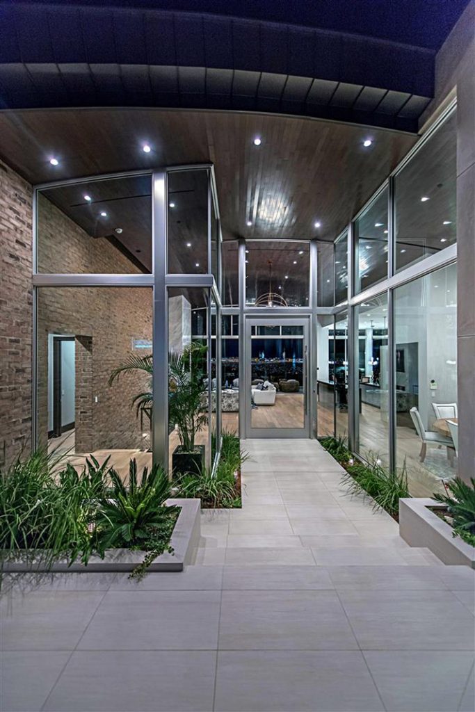 luxury custom home las vegas exterior entryway