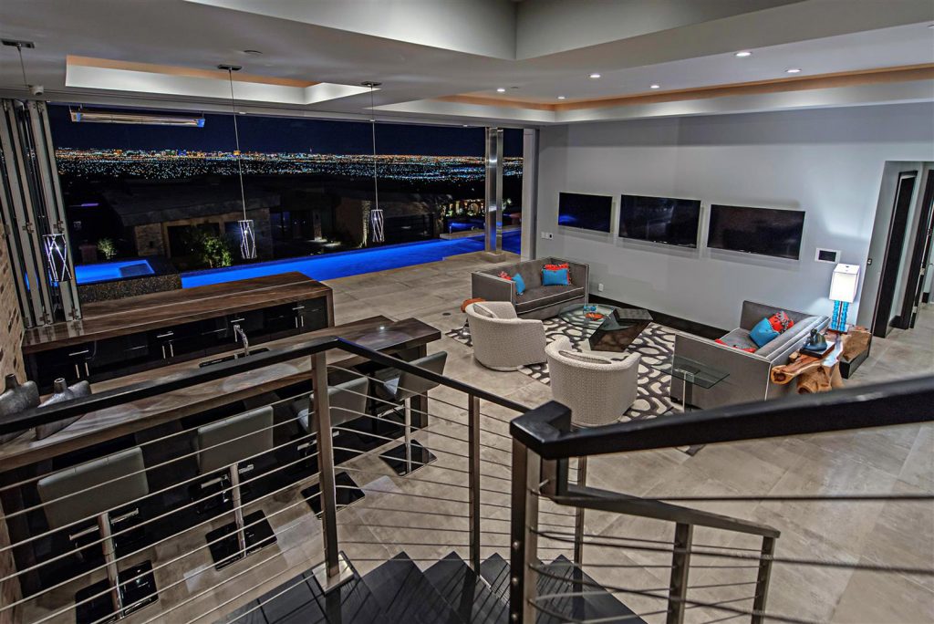 luxury custom home las vegas interior living room