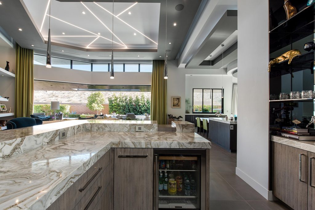 custom luxury las vegas home interior bar