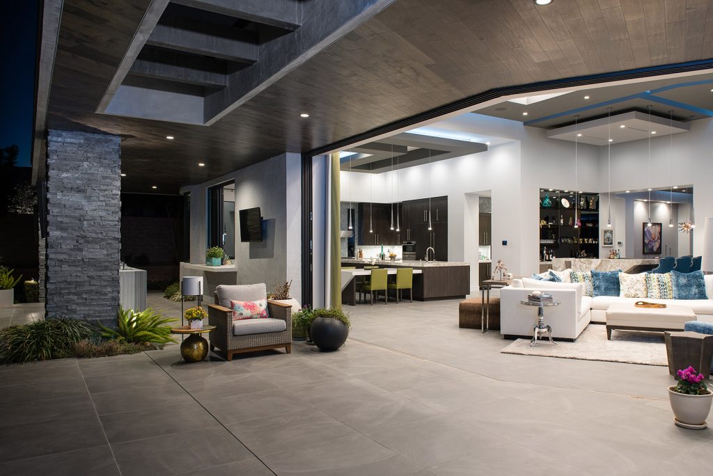 custom luxury las vegas home exterior view