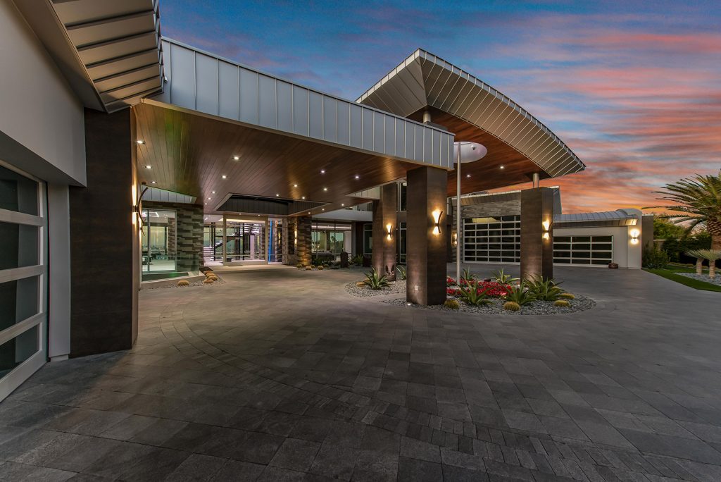 custom luxury las vegas home exterior