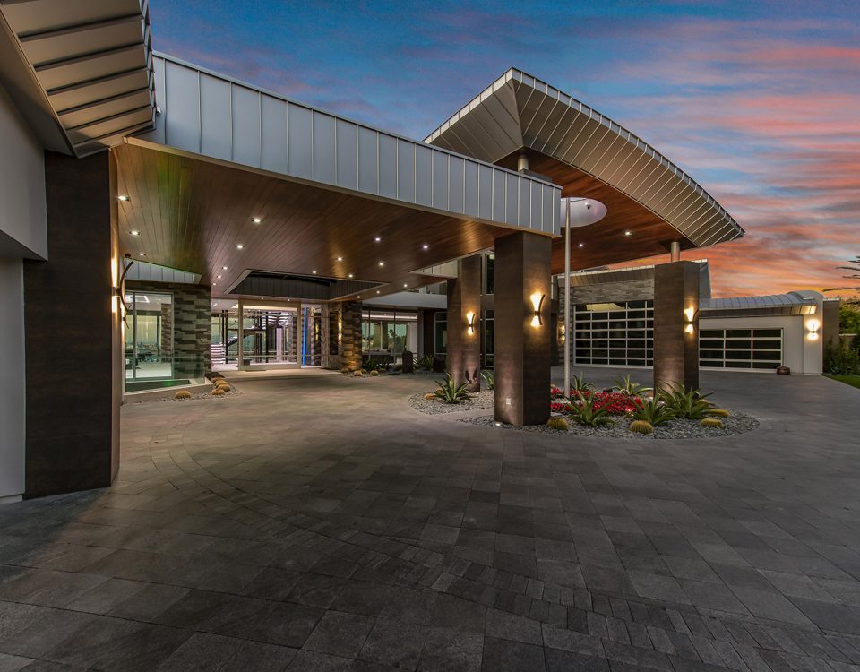 custom luxury las vegas home exterior