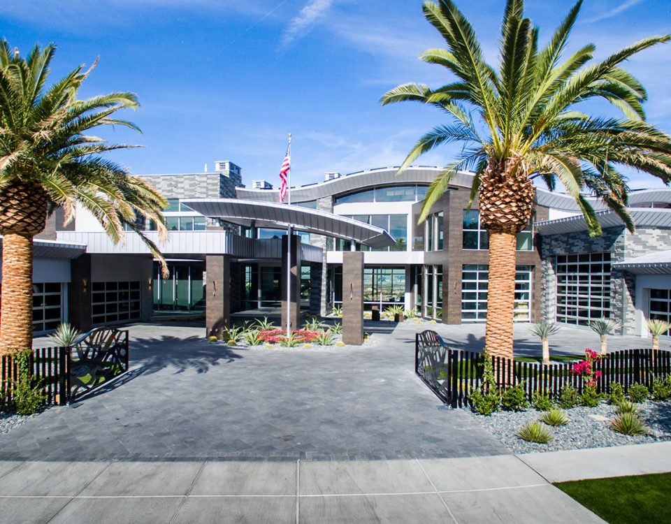 custom luxury las vegas home exterior