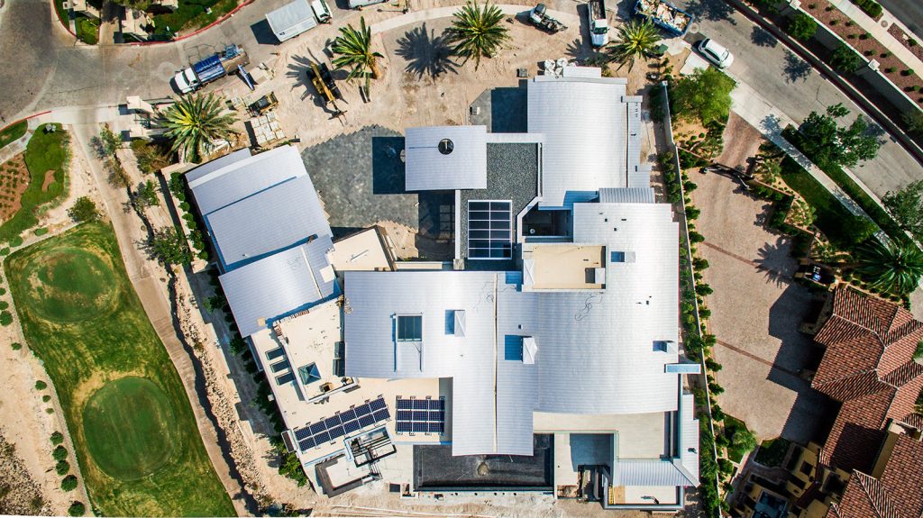 custom luxury las vegas aerial view