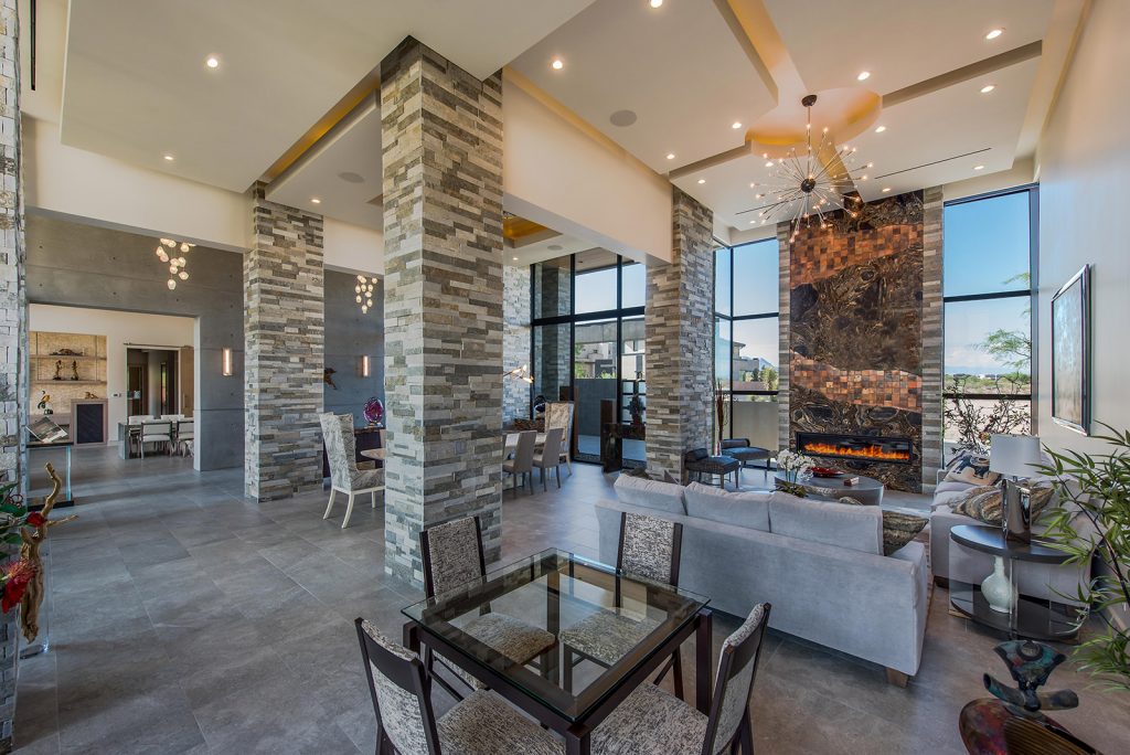 luxury custom home las vegas interior dining room