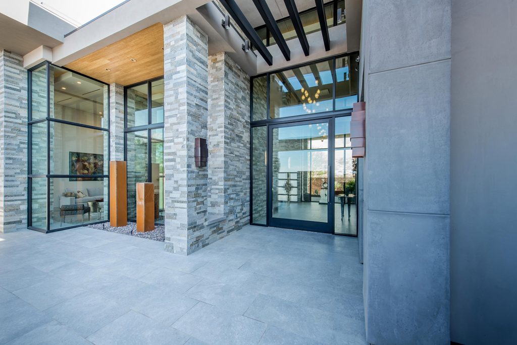 luxury custom home las vegas exterior view