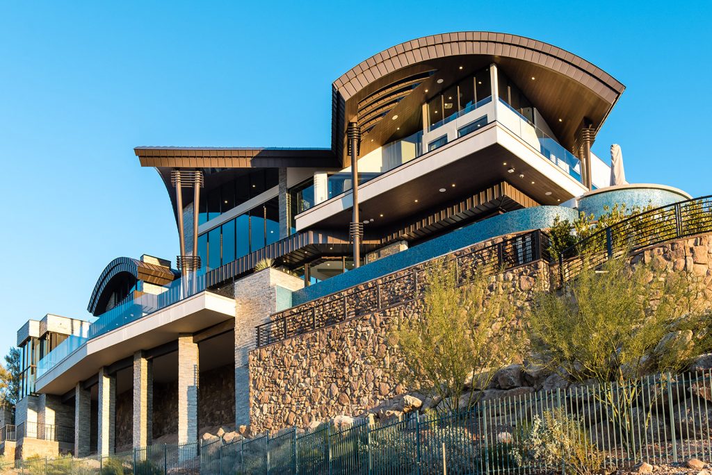 custom home las vegas exterior