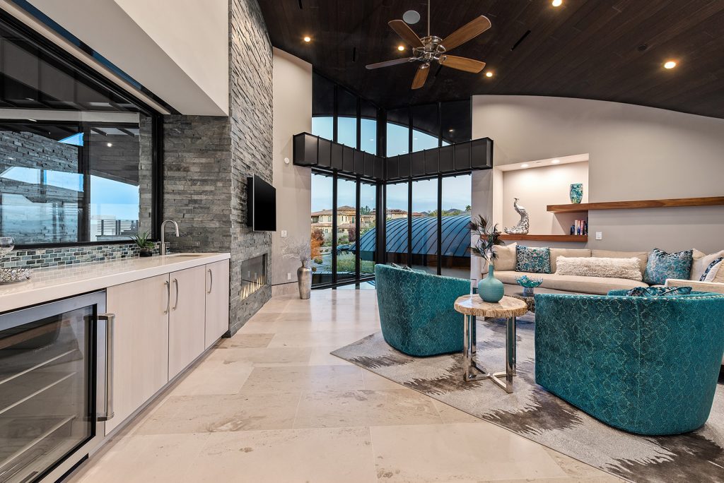 custom home las vegas interior bedroom