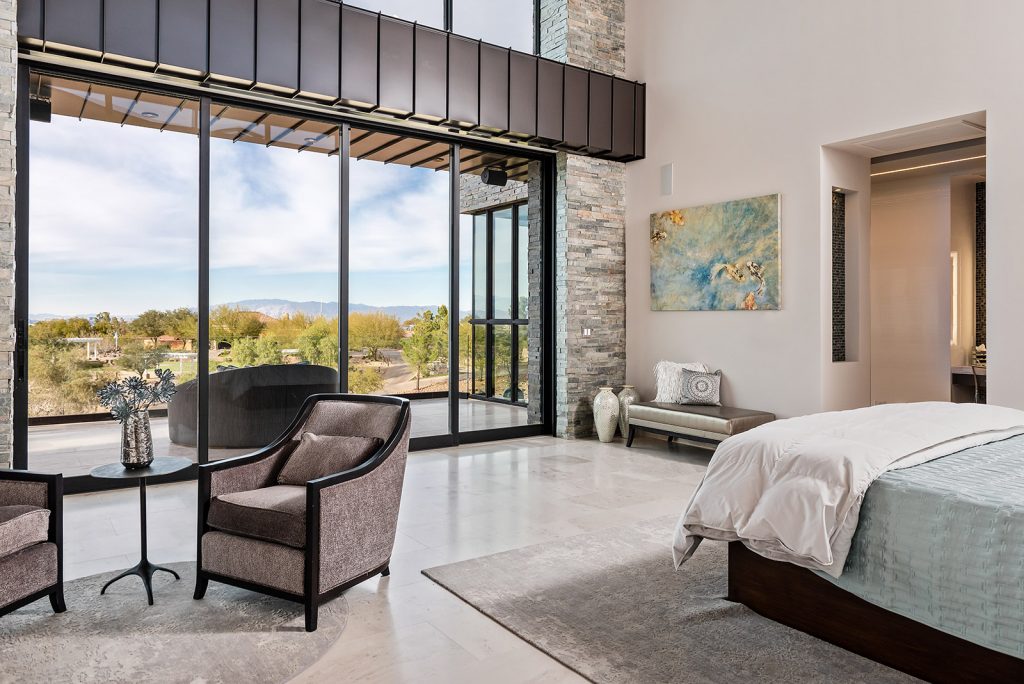 custom home las vegas interior bedroom