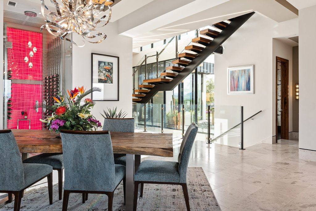 custom home las vegas interior dining room
