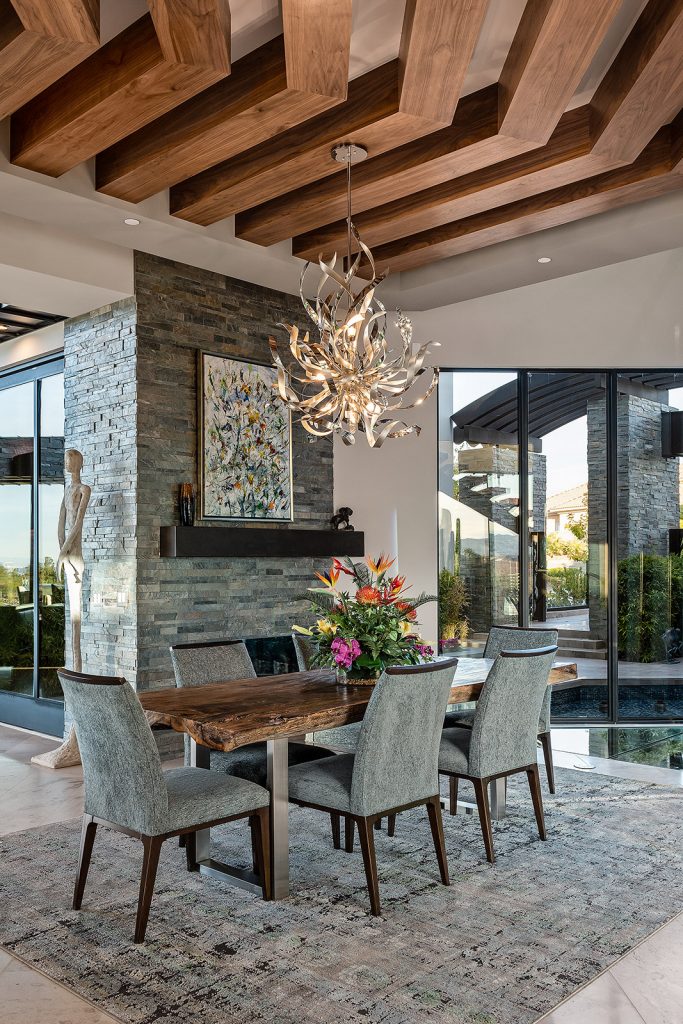 custom home las vegas interior dining room