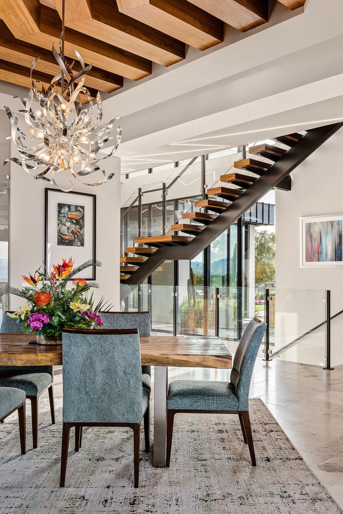 custom home dining room