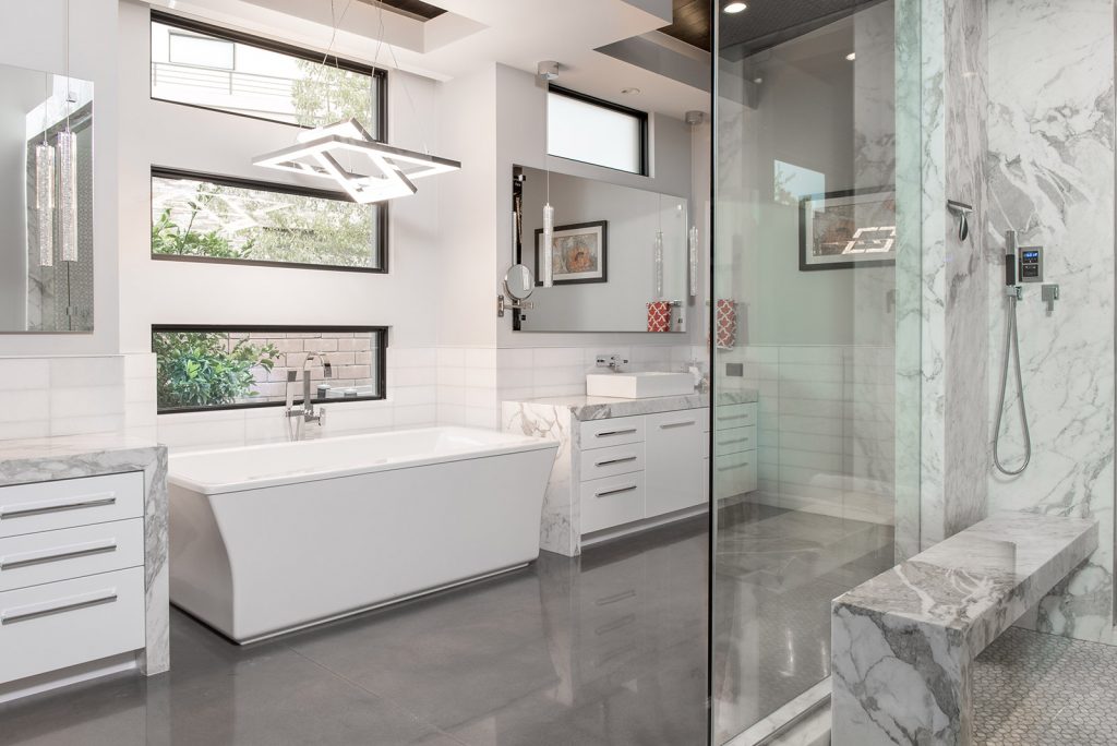 custom home las vegas interior master bathroom